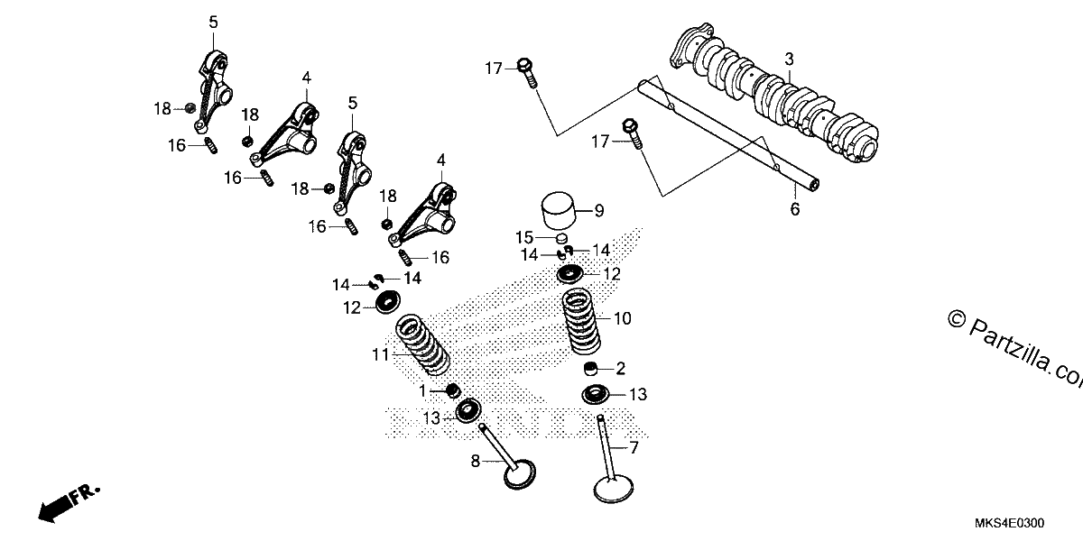 Diagrama de CAMSHAFT VALVE