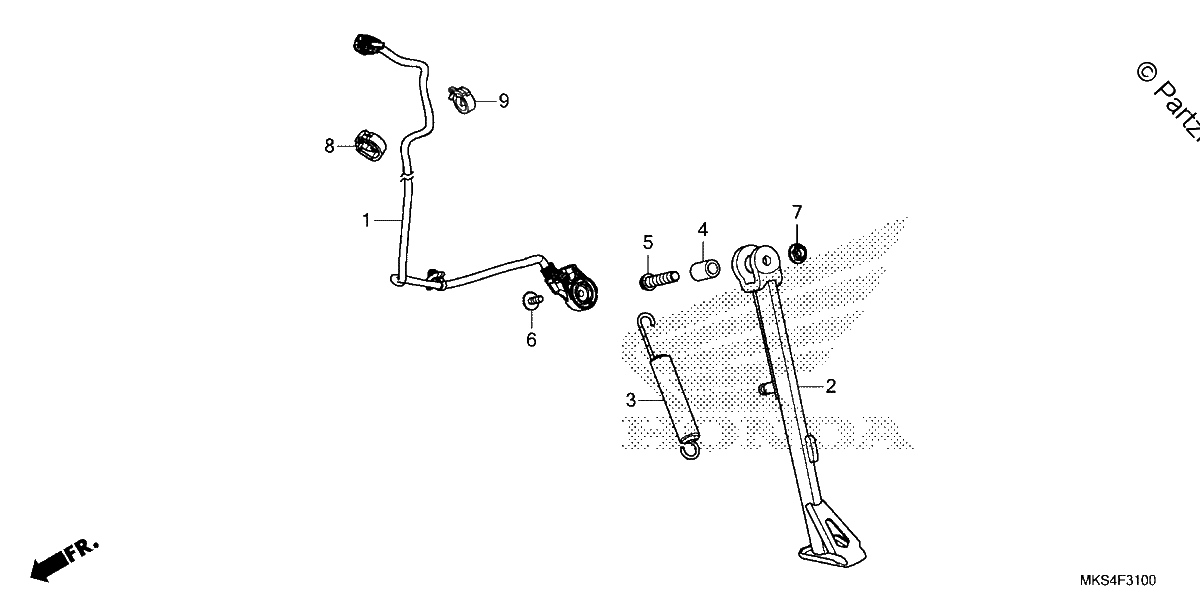 Diagrama de SIDE STAND