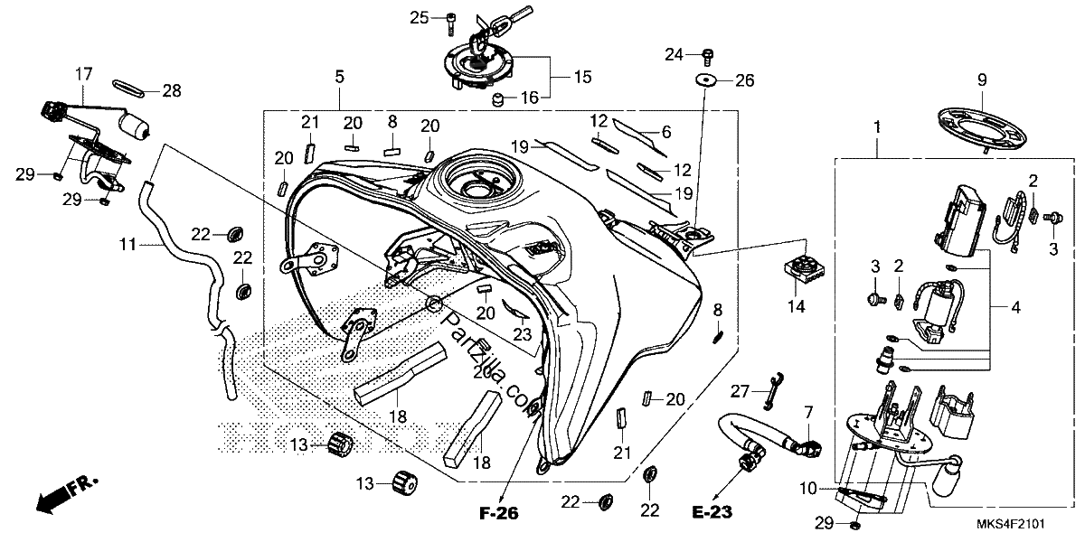 Diagrama de FUEL TANK FUEL PUMP 2