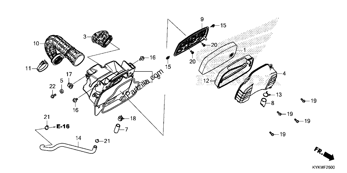 Diagrama de AIR CLEANER