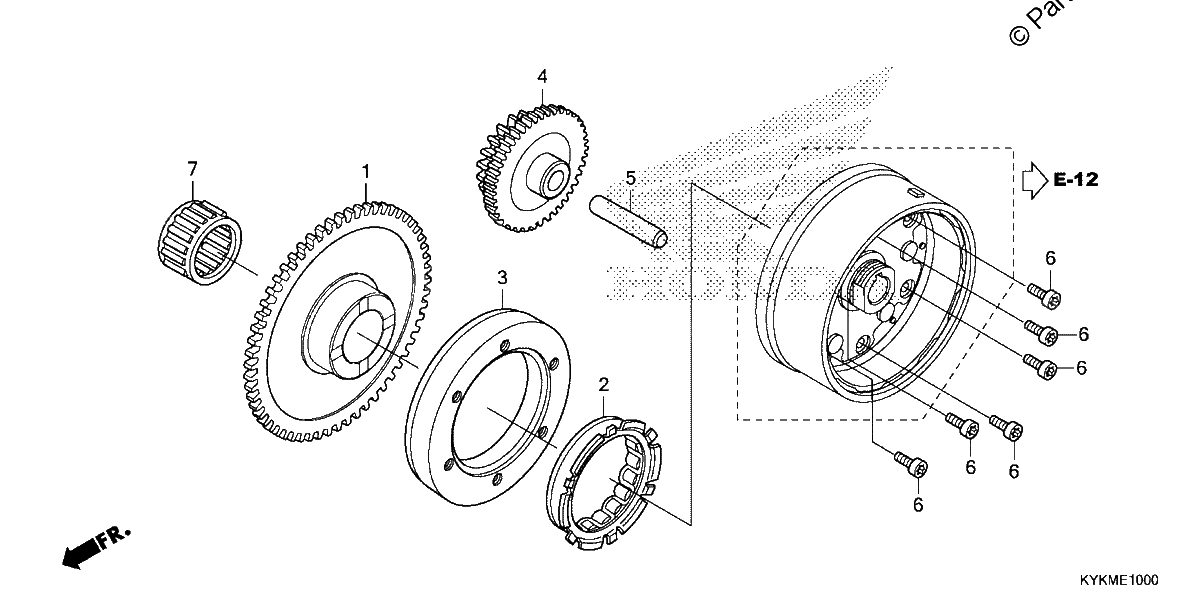 Diagrama de STARTING CLUTCH