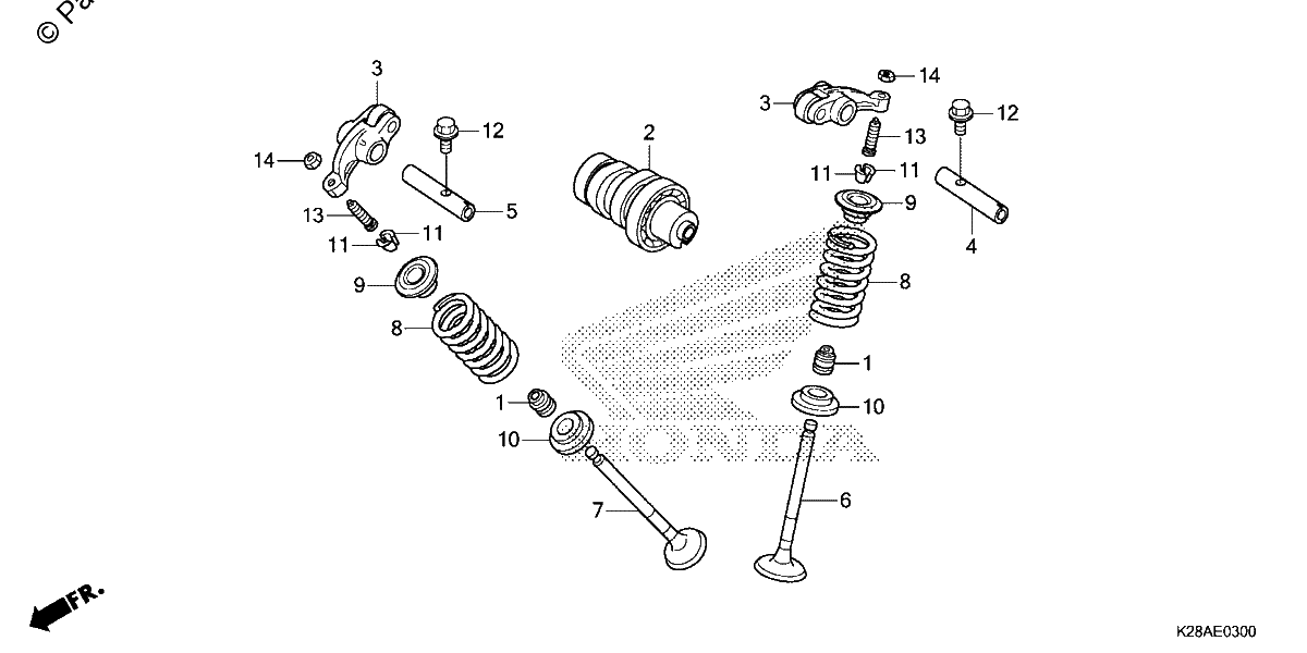 Diagrama de CAMSHAFT VALVE