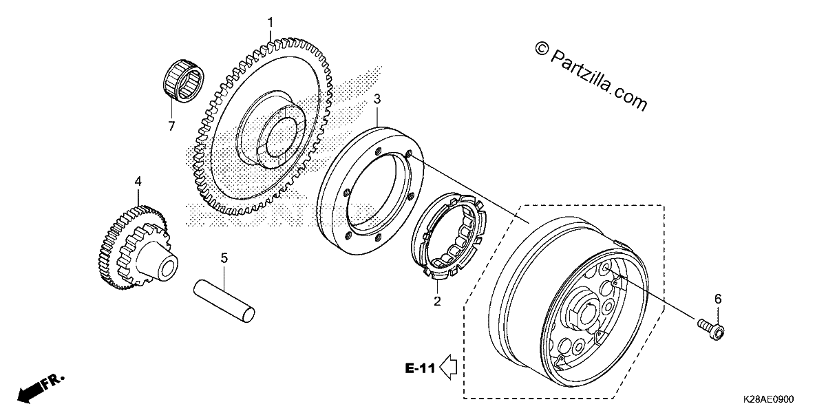 Diagrama de STARTING CLUTCH