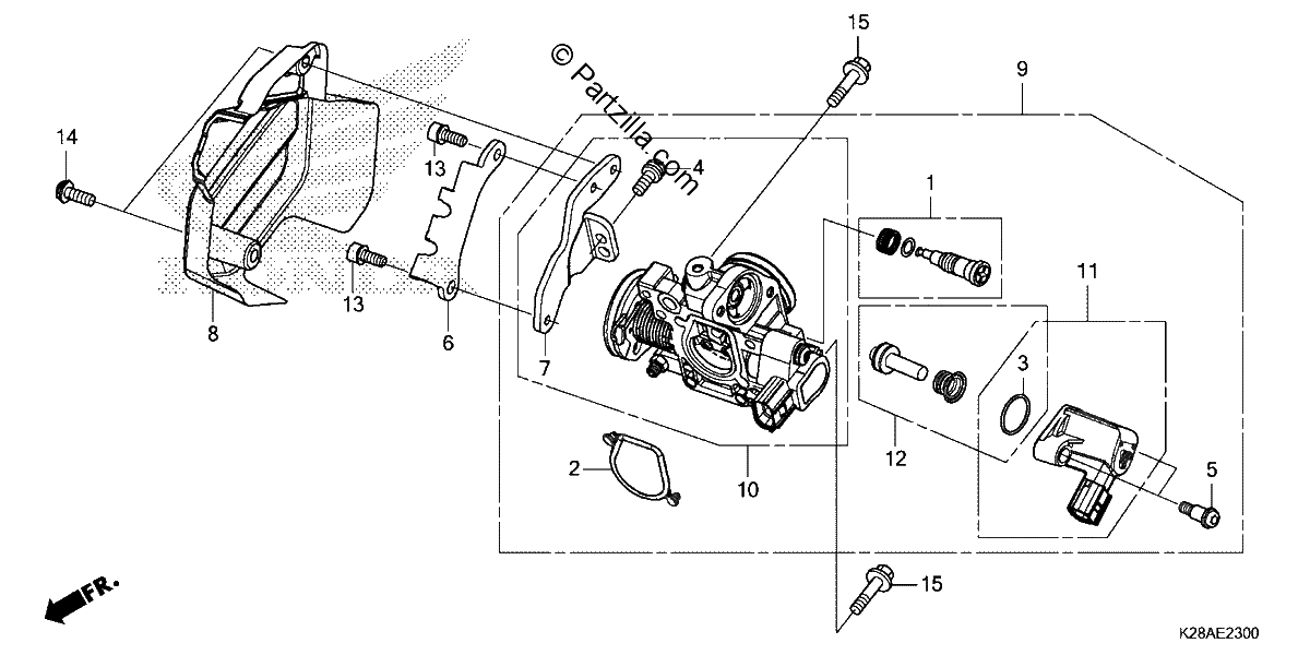 Diagrama de THROTTLE BODY
