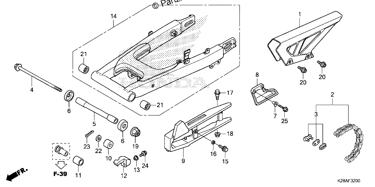 Diagrama de SWINGARM