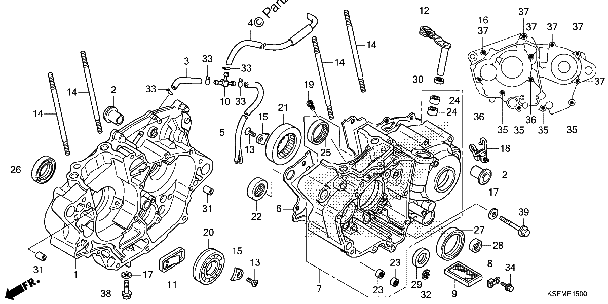 Diagrama de CRANKCASE