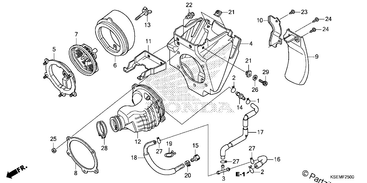 Diagrama de AIR CLEANER