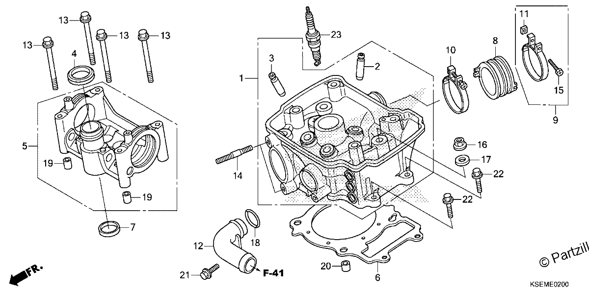 Diagrama de CYLINDER HEAD