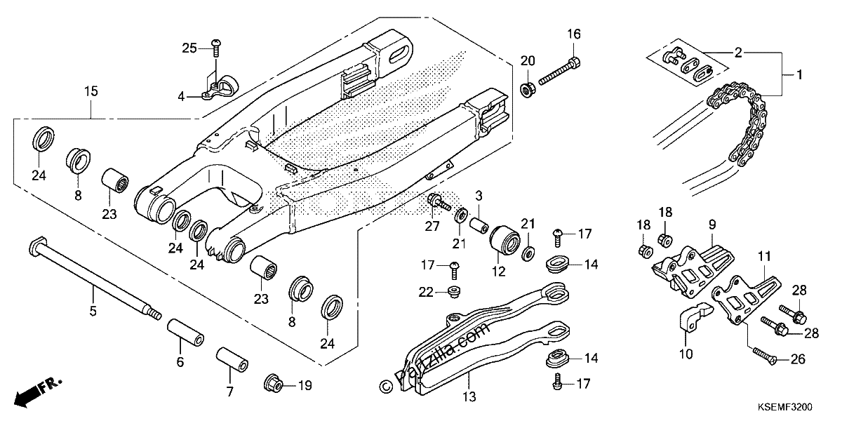 Diagrama de SWINGARM