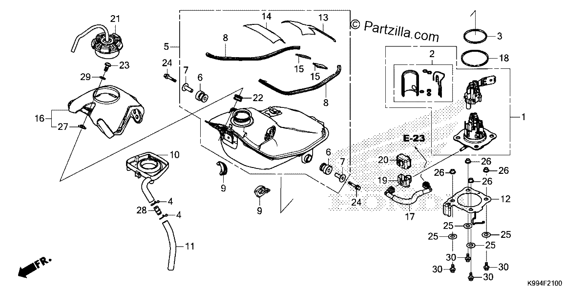 Diagrama de FUEL TANK