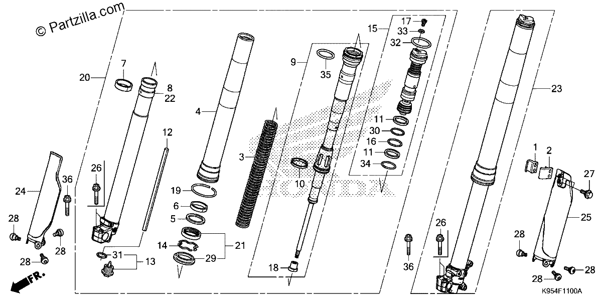 Diagrama de FRONT FORK