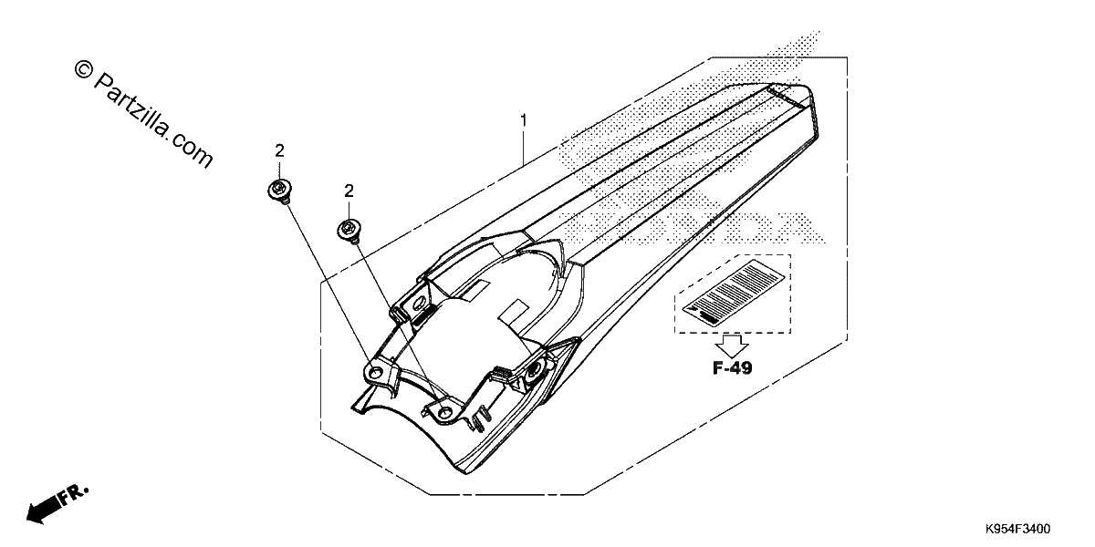 Diagrama de REAR FENDER