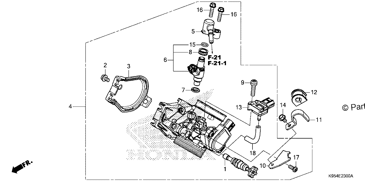 Diagrama de THROTTLE BODY