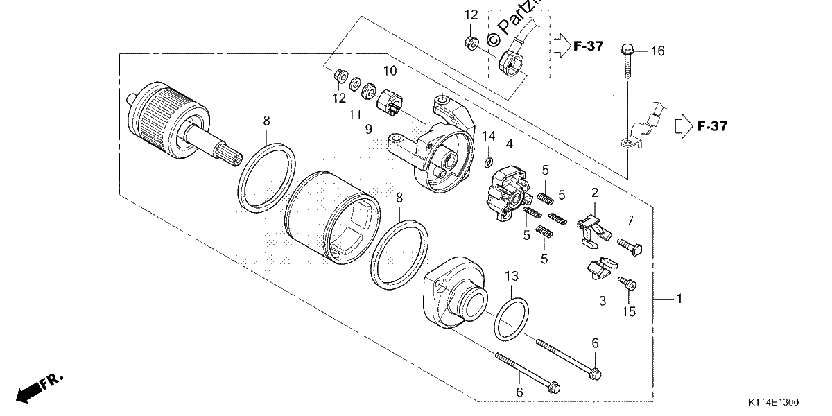Diagrama de STARTER MOTOR