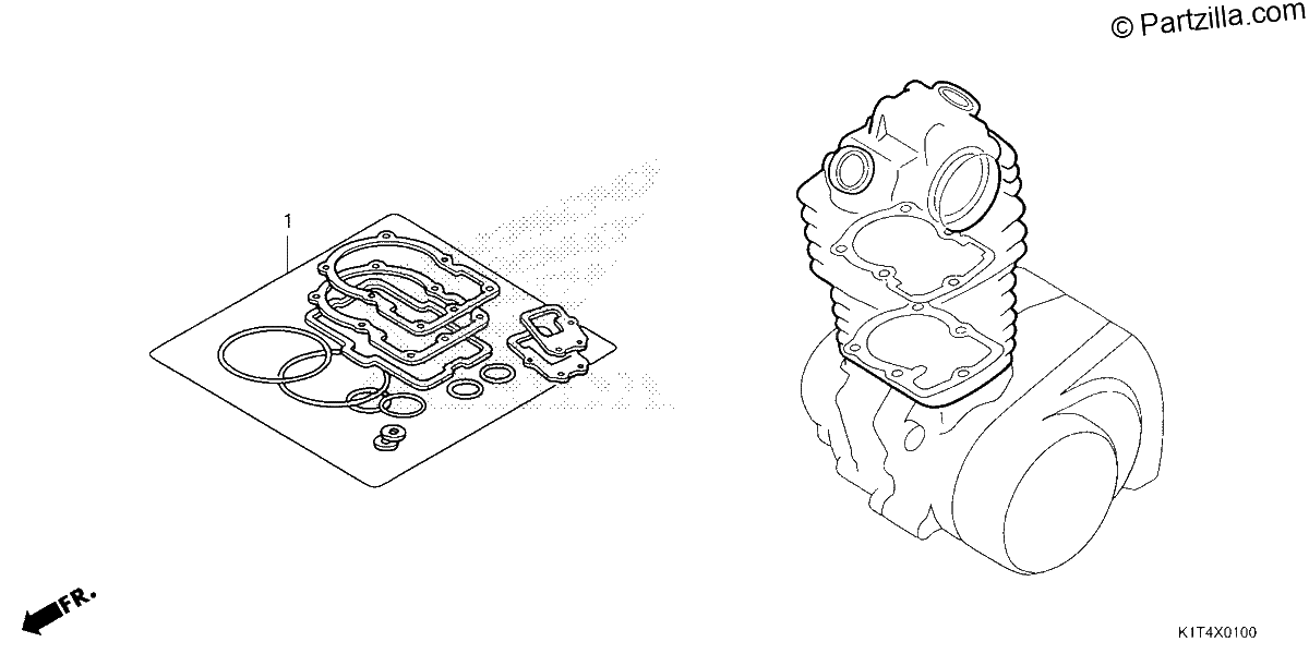 Diagrama de GASKET KIT A