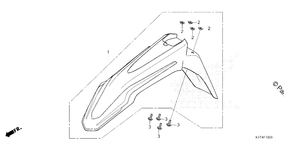 Diagrama de FRONT FENDER