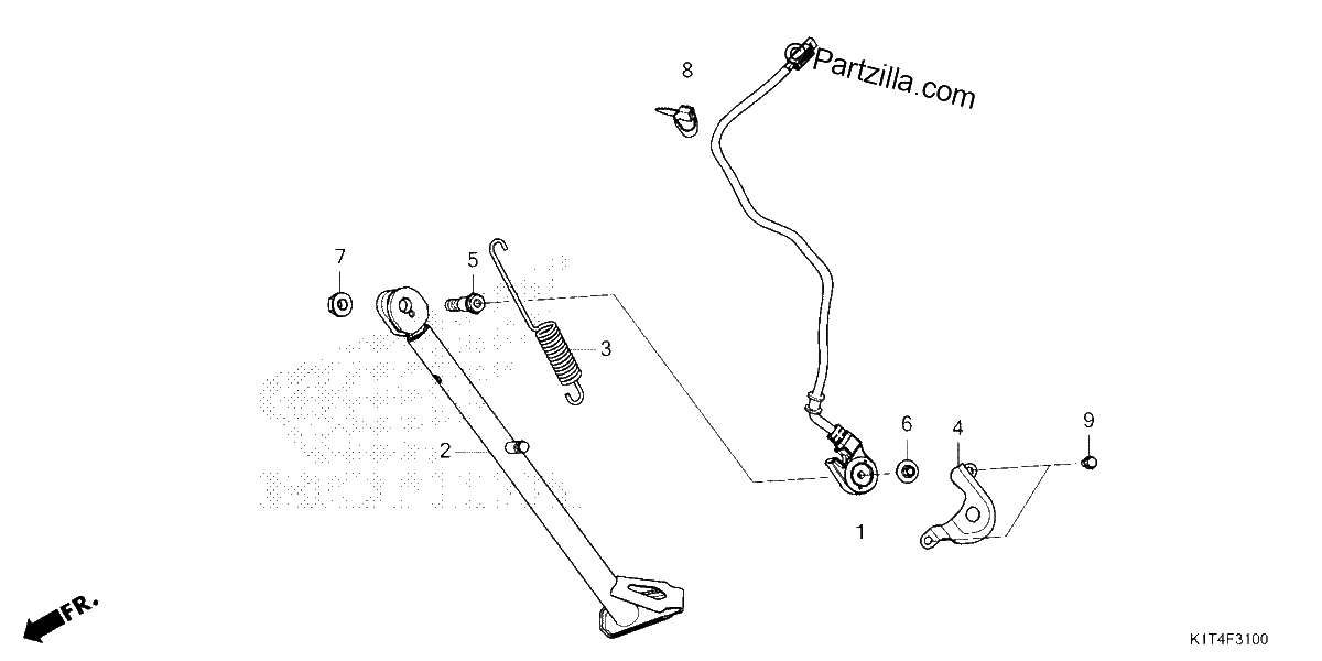 Diagrama de SIDE STAND