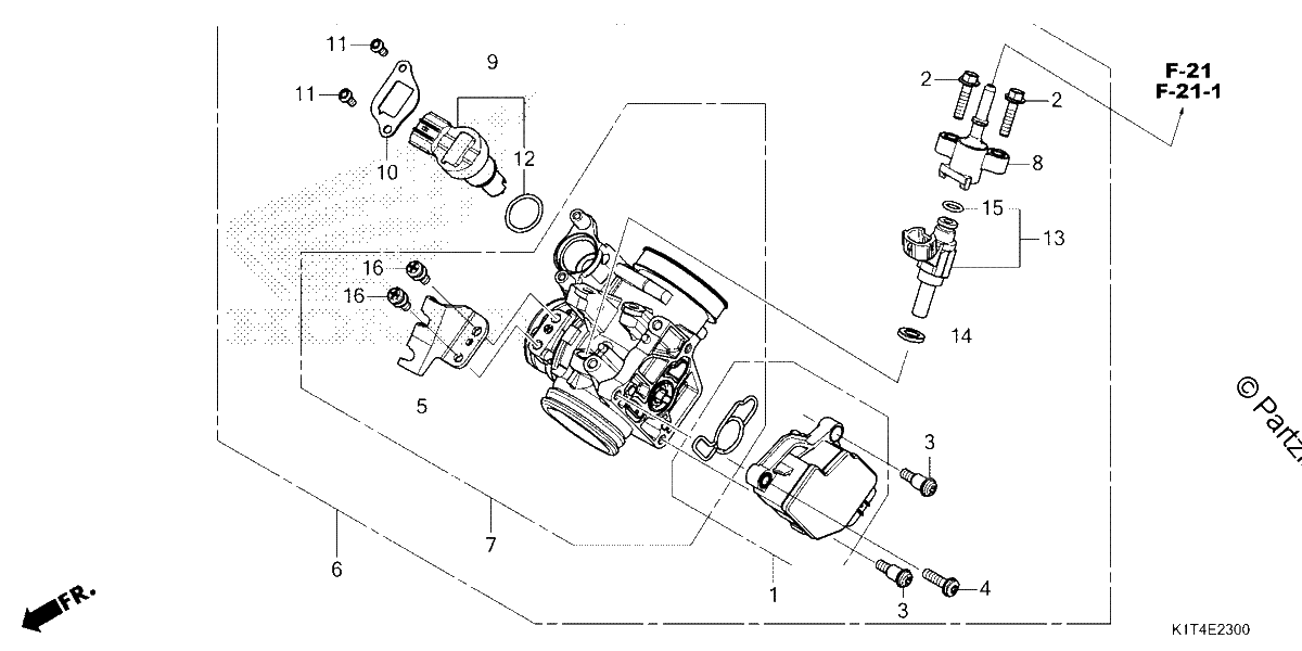 Diagrama de THROTTLE BODY