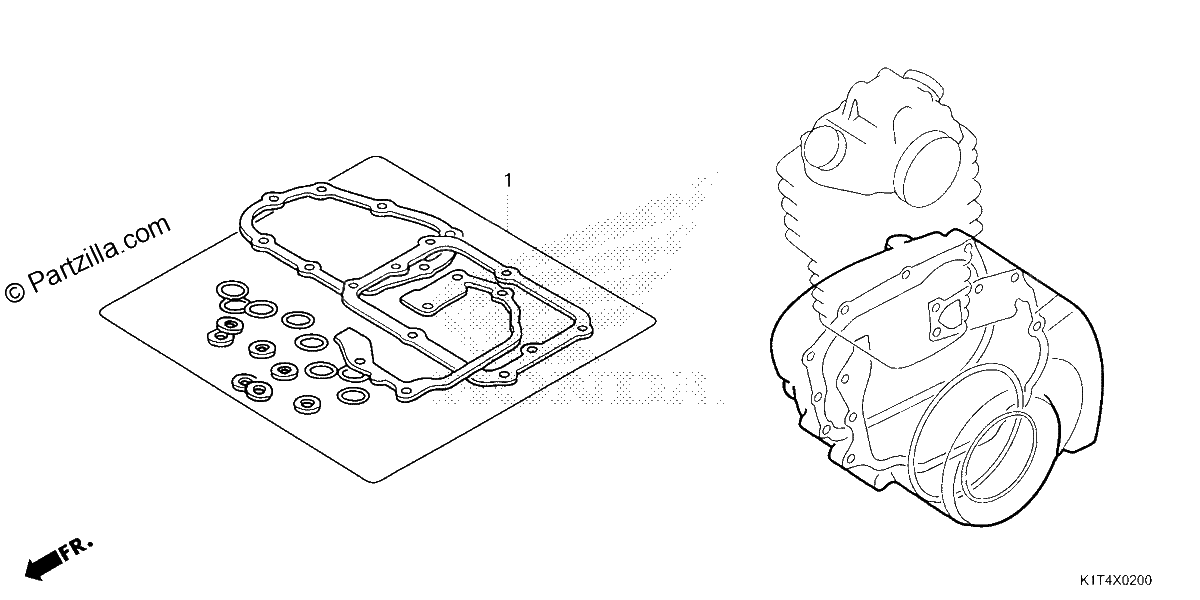 Diagrama de GASKET KIT B