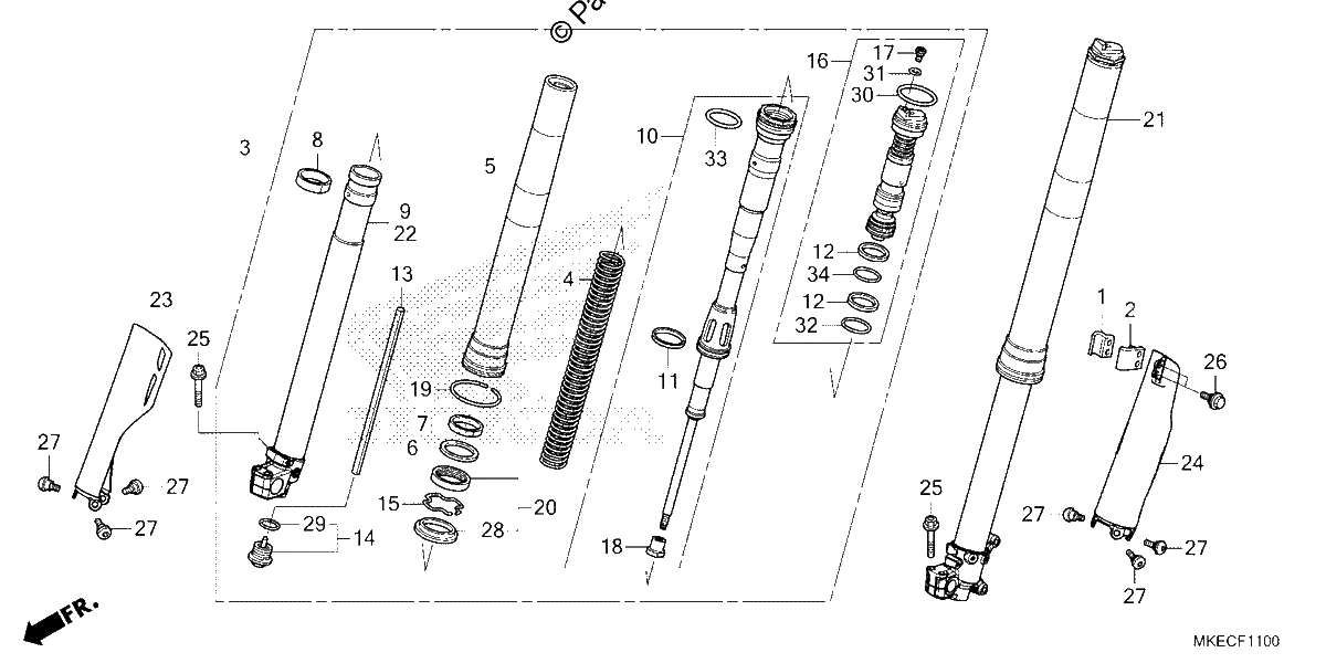 Diagrama de FRONT FORK