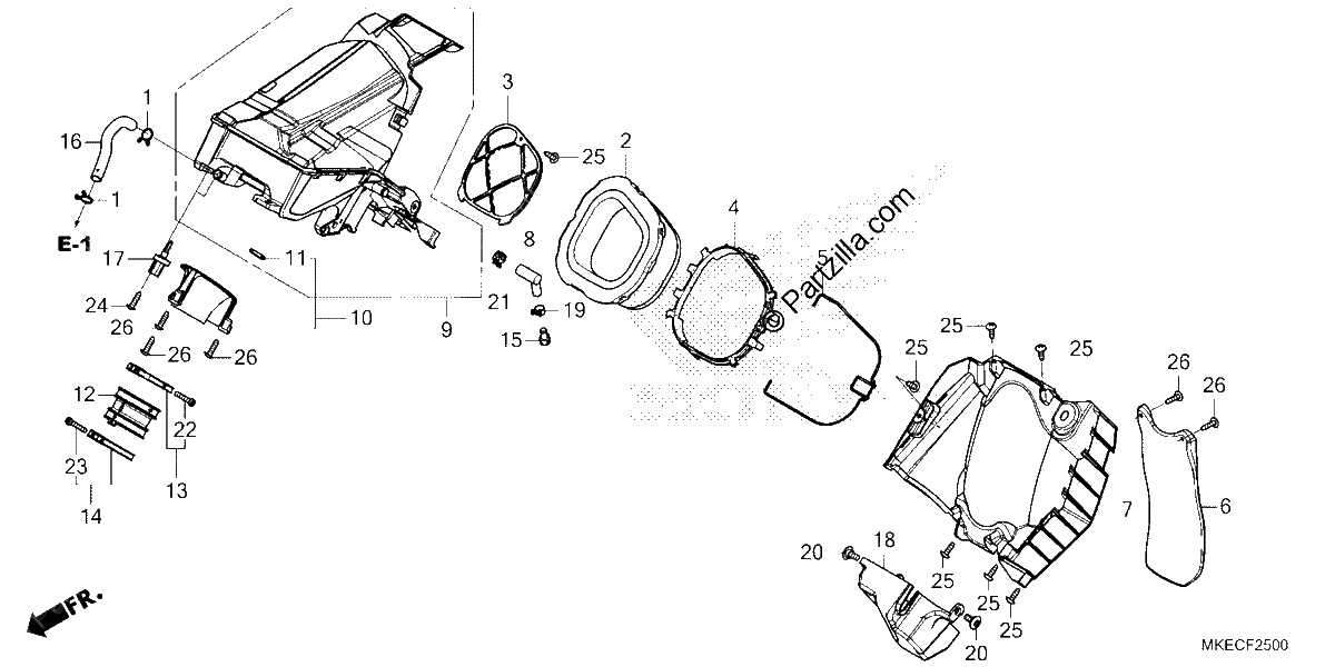 Diagrama de AIR CLEANER