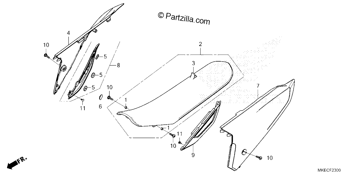 Diagrama de SEAT SIDE COVER