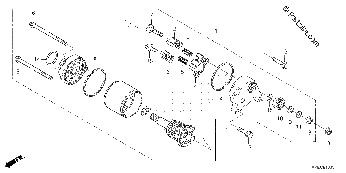 Diagrama de STARTING MOTOR