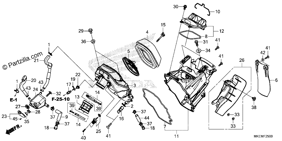 Diagrama de AIR CLEANER