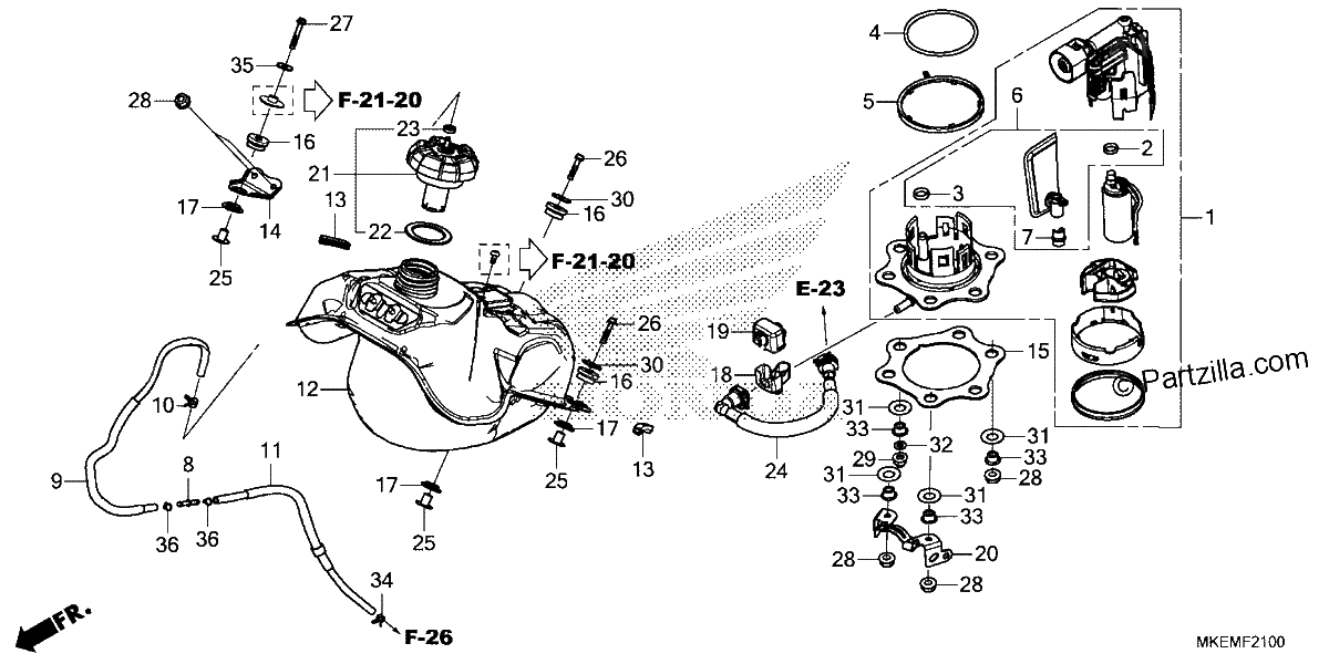 Diagrama de FUEL TANK