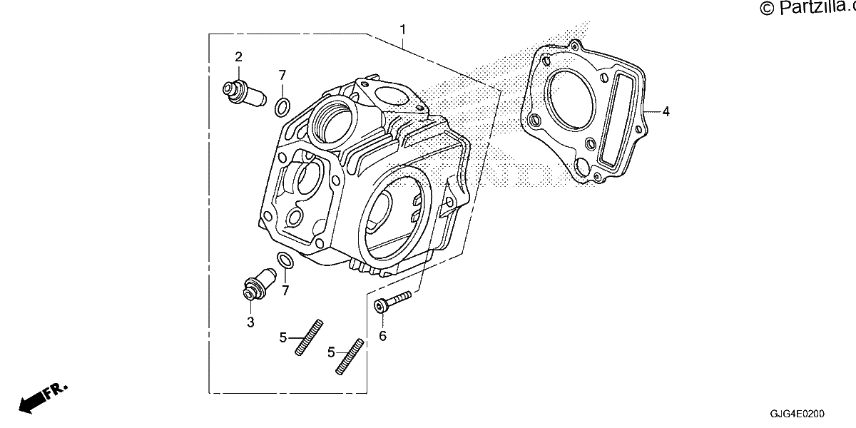 Diagrama de CYLINDER HEAD