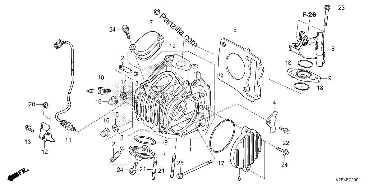 Diagrama de CYLINDER HEAD