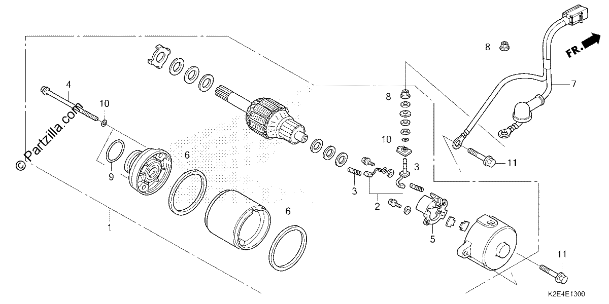 Diagrama de STARTER MOTOR