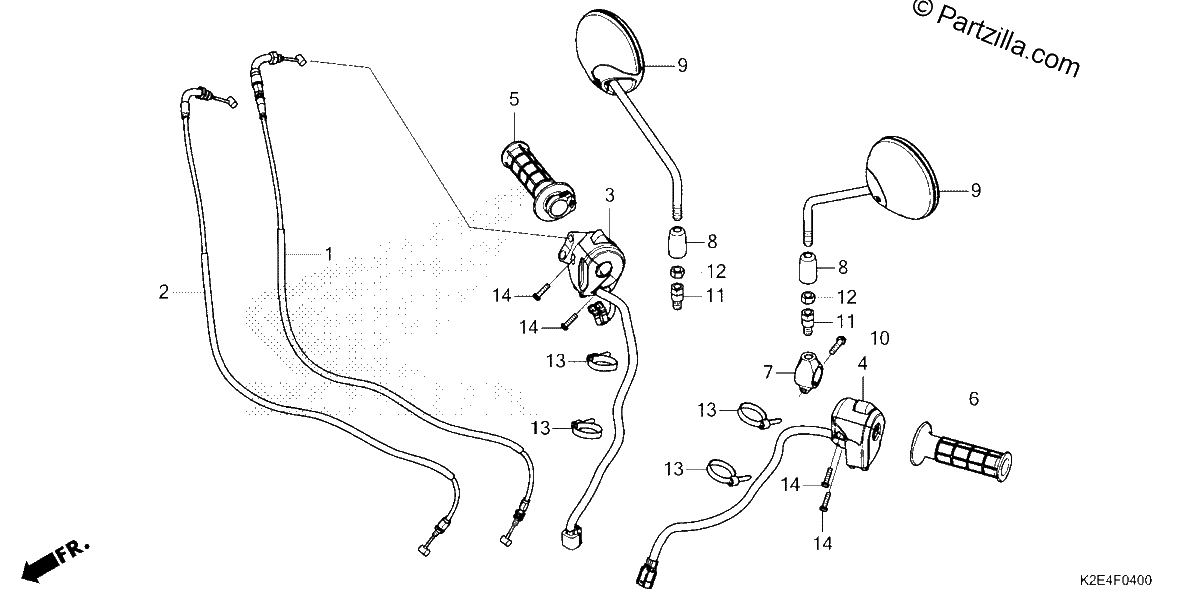Diagrama de SWITCH CABLE MIRROR