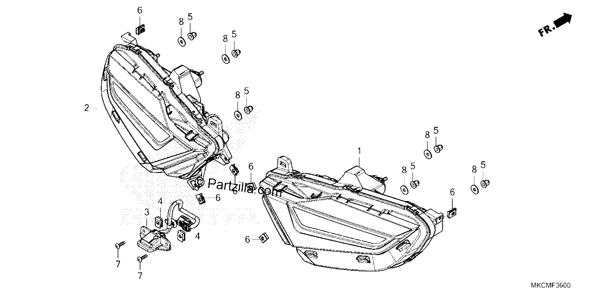 Diagrama de REAR COMBINATION LIGHT