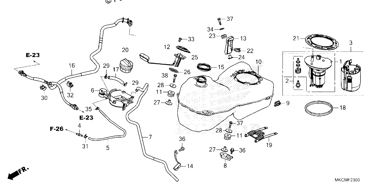 Diagrama de FUEL TANK