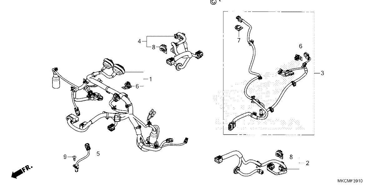 Diagrama de SUB HARNESS