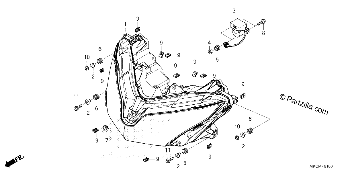 Diagrama de HEADLIGHT