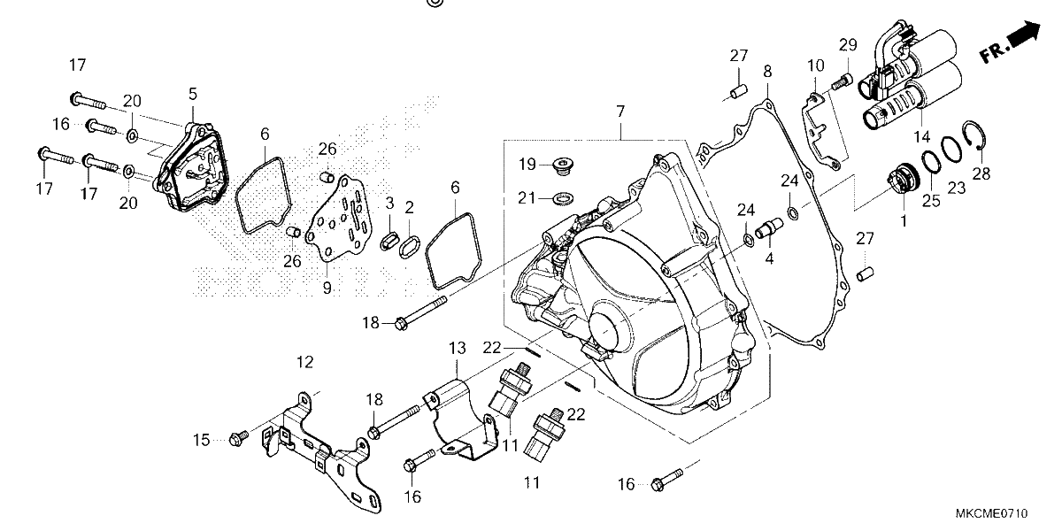 Diagrama de CLUTCH COVER DCT
