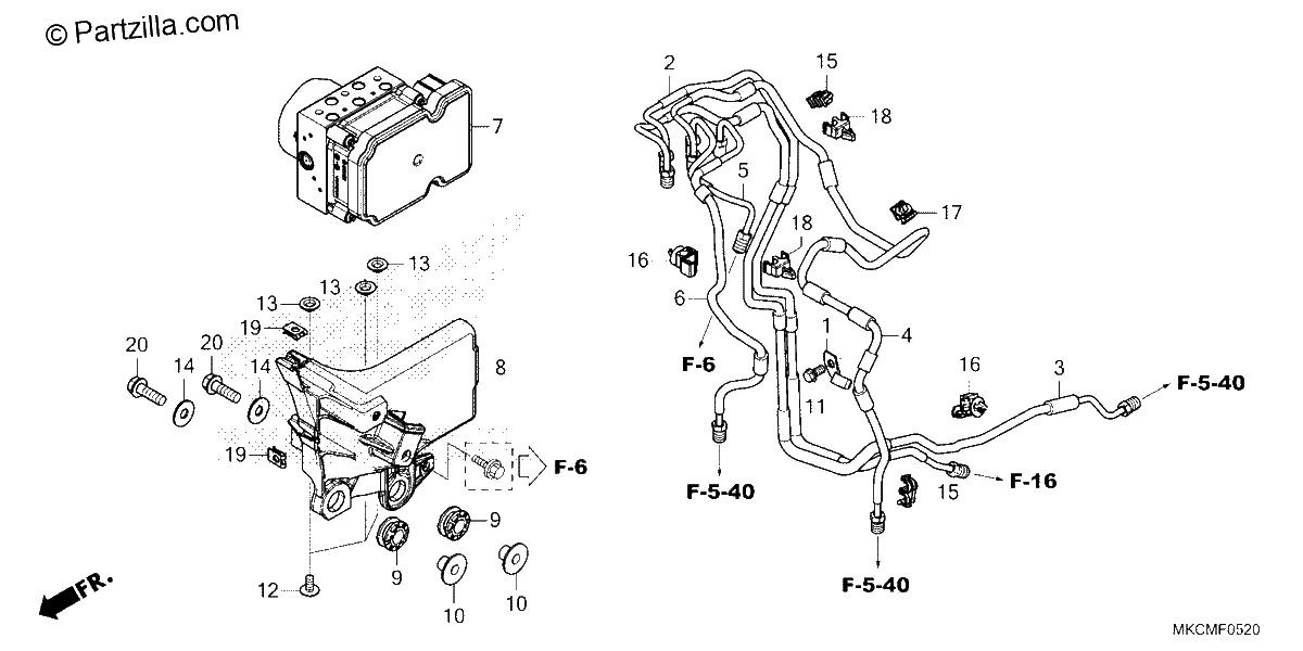 Diagrama de ABS MODULATOR