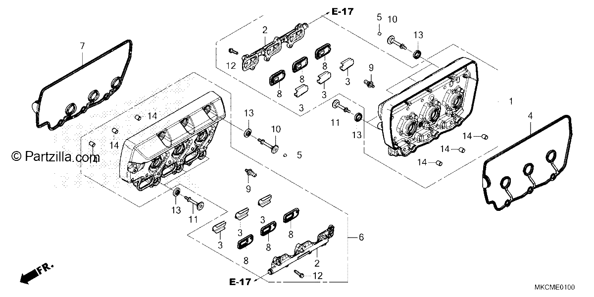 Diagrama de CYLINDER HEAD COVER