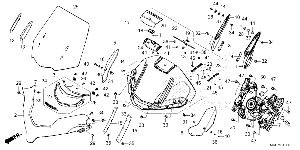 Diagrama de WINDSCREEN