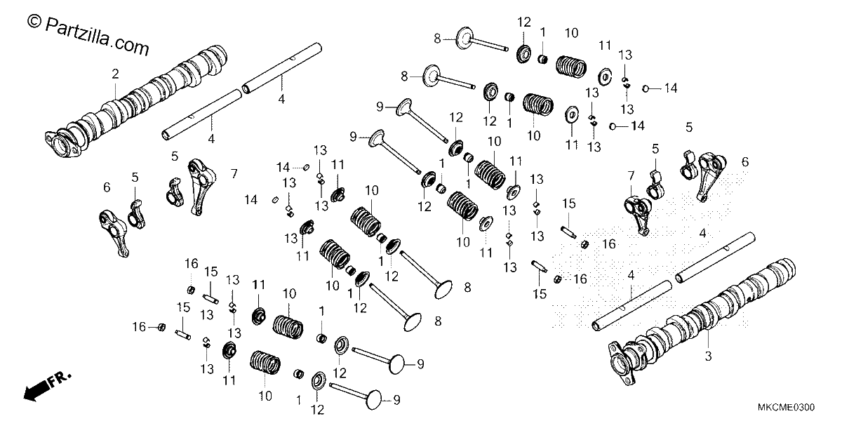 Diagrama de CAMSHAFT VALVE