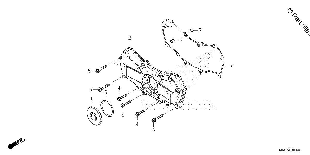 Diagrama de FRONT ENGINE COVER