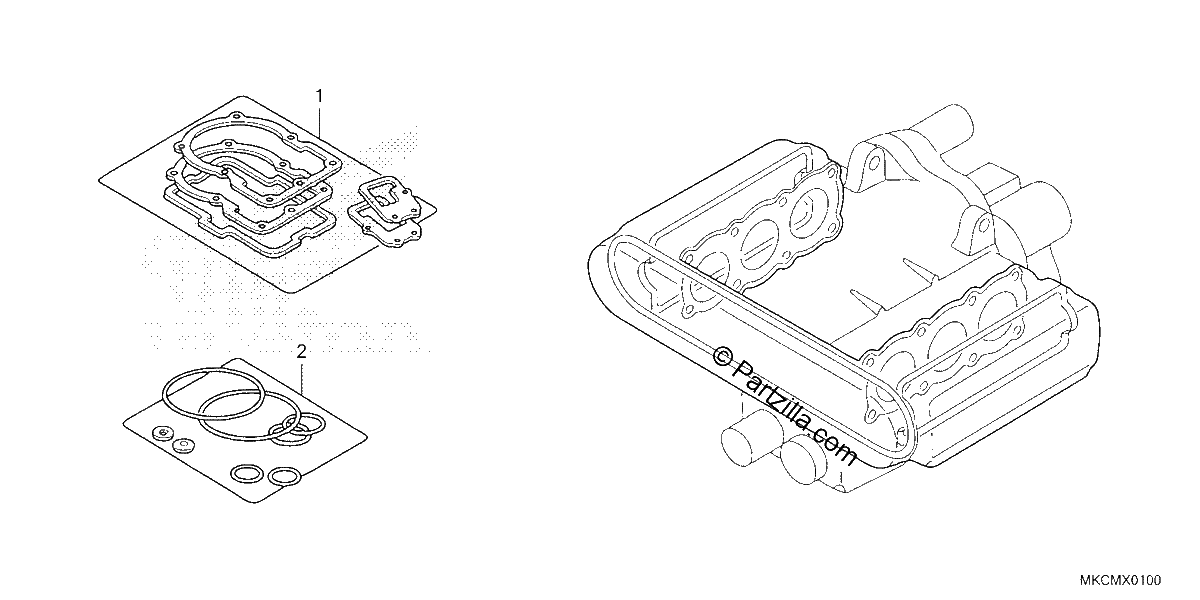 Diagrama de GASKET KIT A