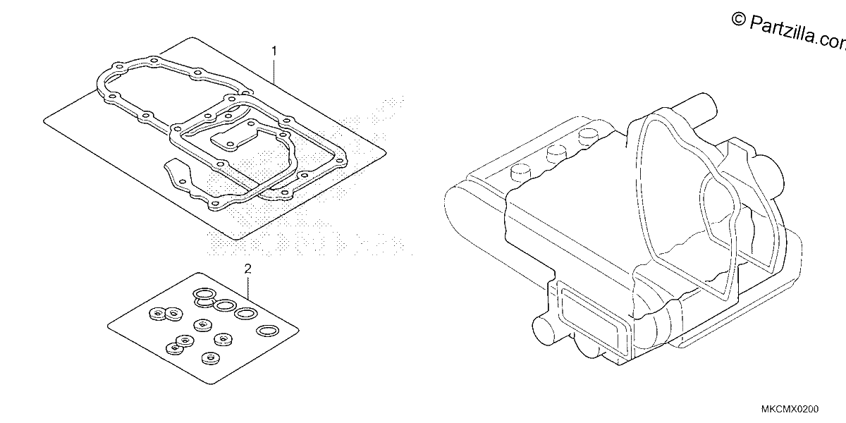 Diagrama de GASKET KIT B