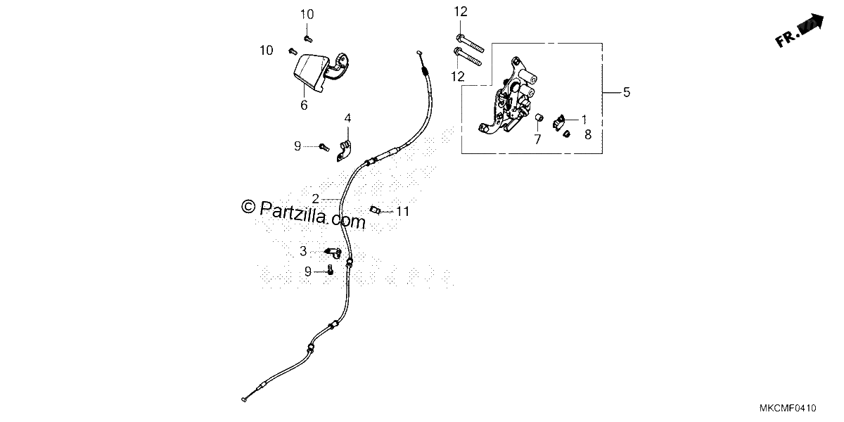 Diagrama de PARKING BRAKE LEVER