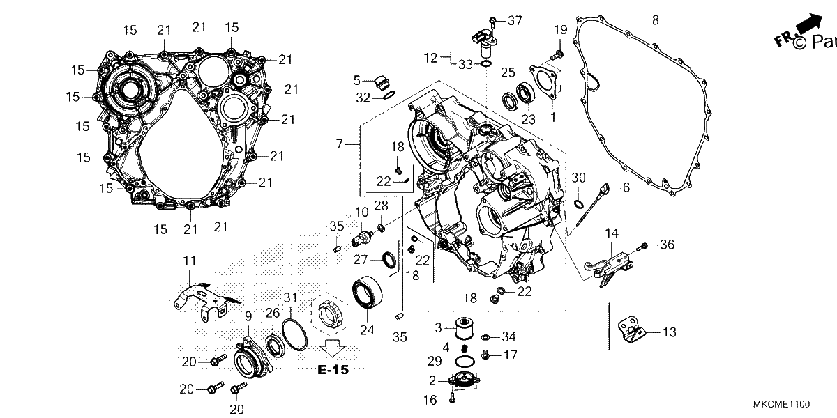 Diagrama de REAR CASE