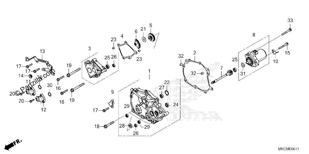 Diagrama de SHIFT COVER DCT