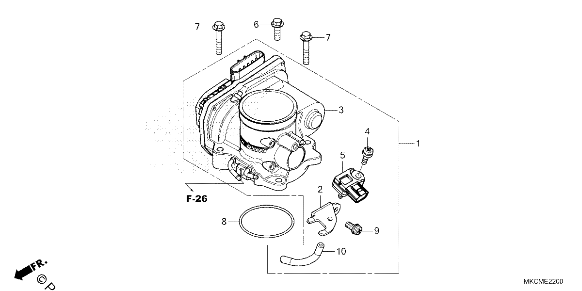 Diagrama de THROTTLE BODY