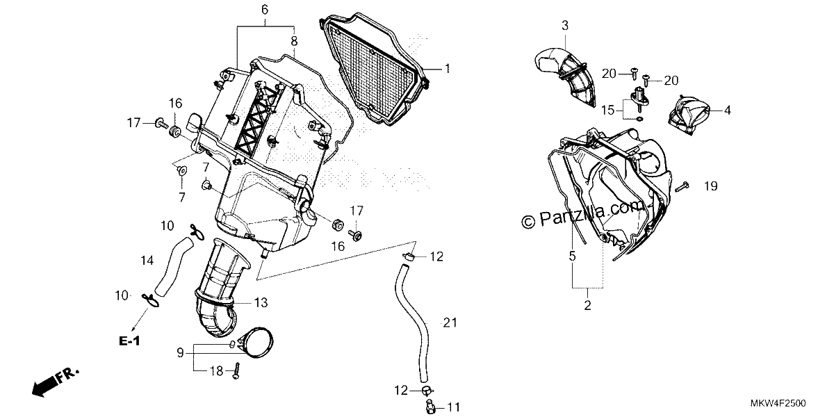 Diagrama de AIR CLEANER